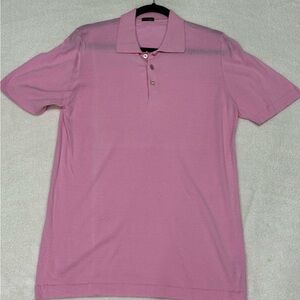 Kiton Cotton Polo Shirt Pink Men’s Medium